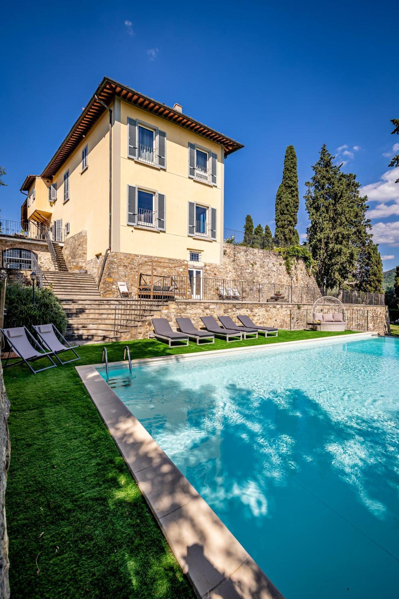 Luxury Villa Tolomei Gucci With Spa San Jacopo al Girone Eksteriør bilde